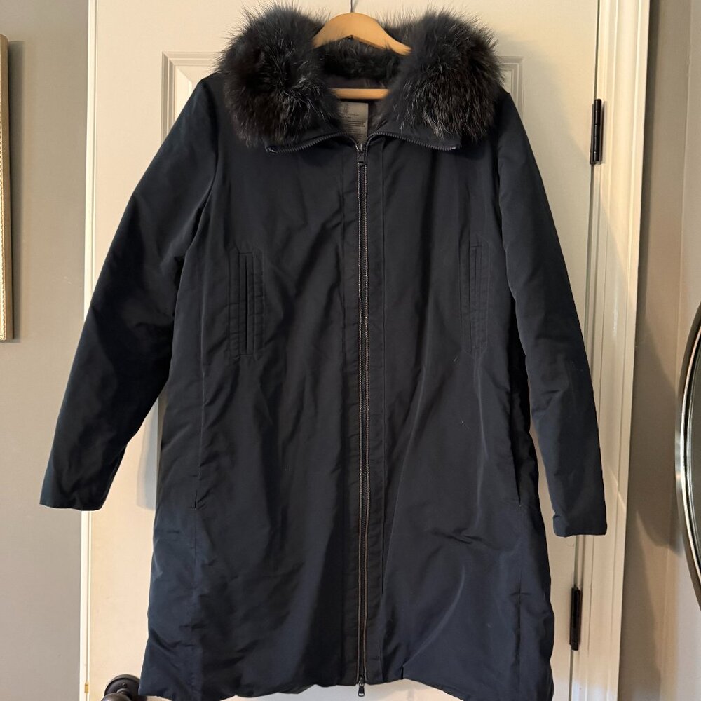 **Brunello Cucinelli Dark Navy Coat**